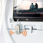 Tech Candy Fly Bi Transmitter – Bluetooth adapter for wireless audio on airplanes, gyms, or devices with headphone jacks. Available at Be Charmed