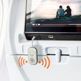 Tech Candy Fly Bi Transmitter – Bluetooth adapter for wireless audio on airplanes, gyms, or devices with headphone jacks. Available at Be Charmed
