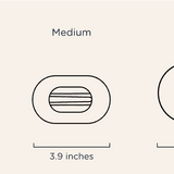 Teleties Flat Round Clip Size Chart Available at Be Charmed