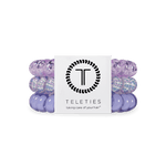 Large Lavender Mist hair ties with a Teleties label on a white background. Available at Be Charmed