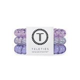 Large Lavender Mist hair ties with a Teleties label on a white background. Available at Be Charmed