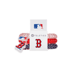 Teleties with Boston Red Sox logo and MLB logo on a clear background. Available at Be Charmed