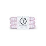 Small Teleties Hair Ties in Rose Water Pink, no-damage elastic hair accessories, available at Be Charmed