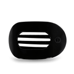 Teleties Flat Round Hair Clip in Jet Black, no-damage sleek hair accessory, available at Be Charmed