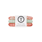 Small Calming Coral Hair Ties by Teleties, strong grip and no-rip hair accessories, available at Be Charmed.