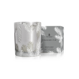 Thymes Frasier Fir Statement Poured Candle with fresh evergreen fragrance in an elegant decorative vessel, available at Be Charmed.