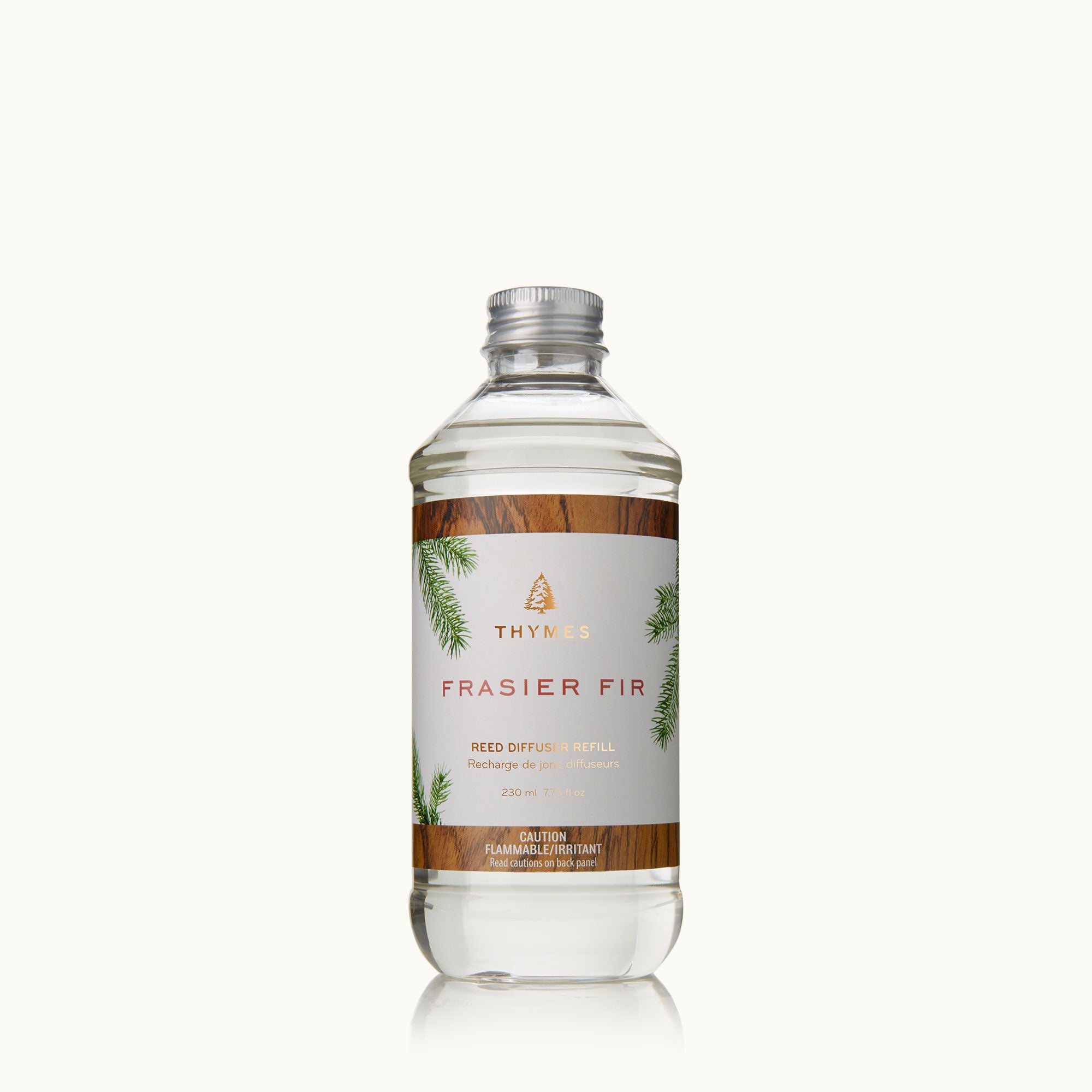 Thymes Frasier Fir Reed Diffuser Oil Refill with fresh pine fragrance – Available at Be Charmed