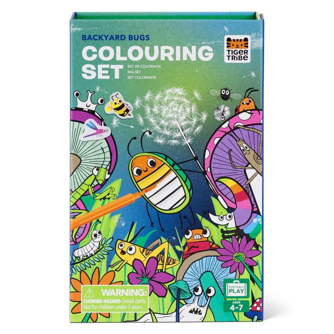 Tiger Tribe Coloring Set Backyard Bugs