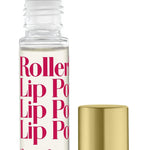 A strawberry-scented Rollerball Lip Potion by Tinte Cosmetics, with a clear liquid visible inside a transparent rollerball container, and a gold-colored lid. Available at Be Charmed