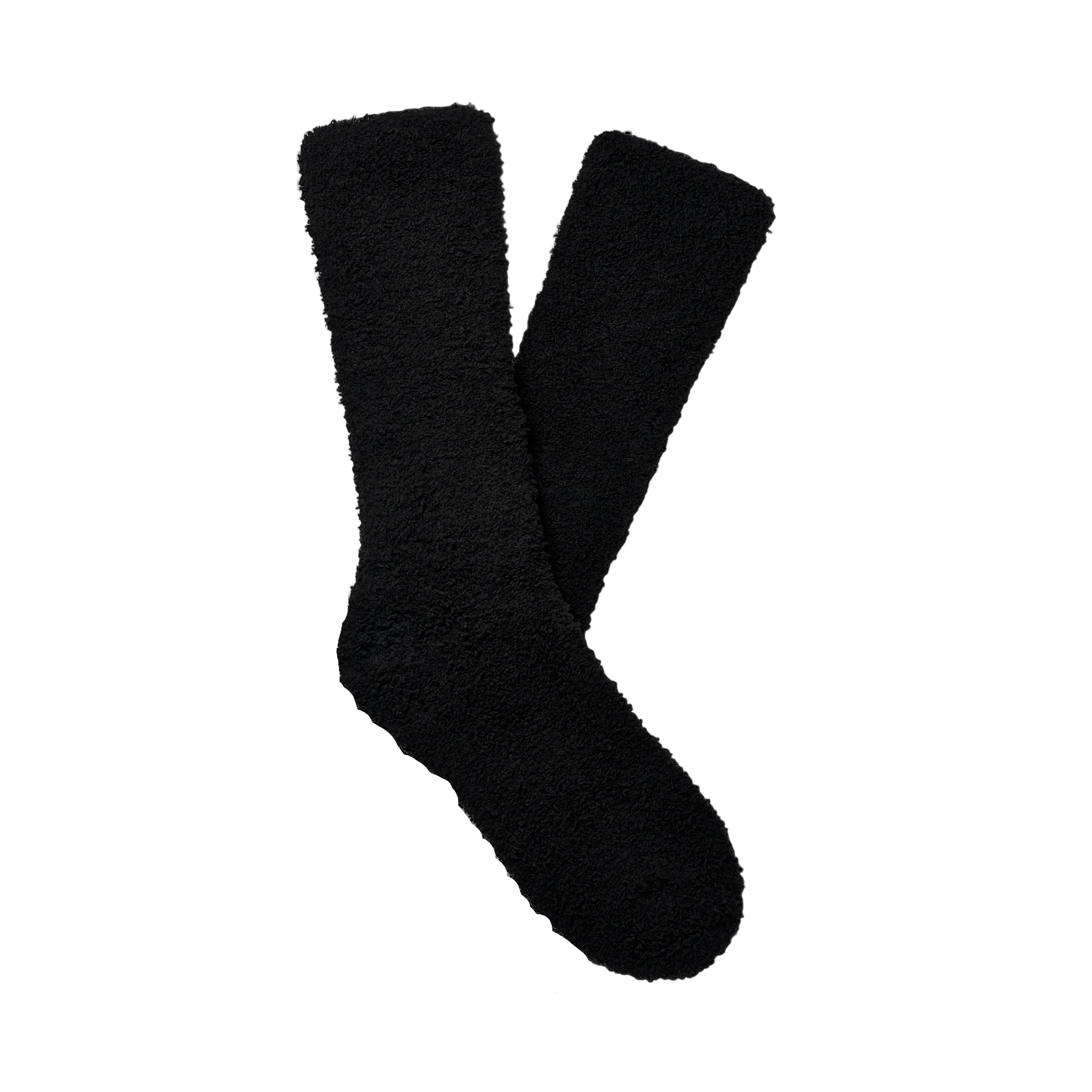 Pair of Mens UGG black socks on a white background. Available at Be Charmed.