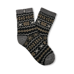 Pair of UGG socks with a pattern on a white background. Available at Be Charmed. 
