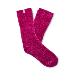 UGG Chroma Pink Leda Cozy Sock – ultra-soft women’s socks perfect for lounging, layering, or gifting. Available at Be Charmed. 