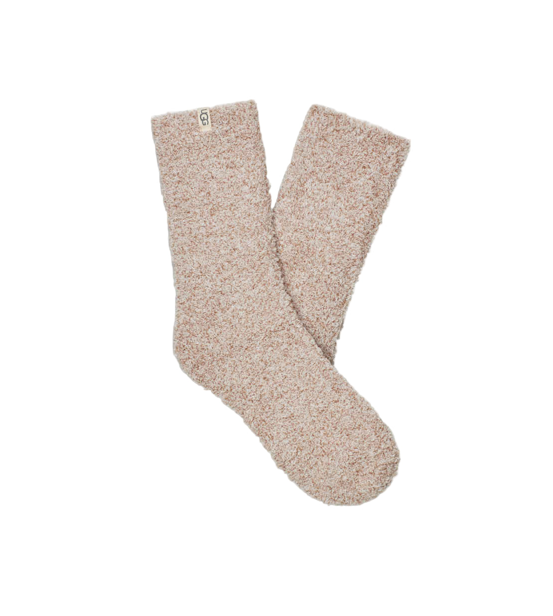 Pair of beige socks on a white background. Available at Be Charmed