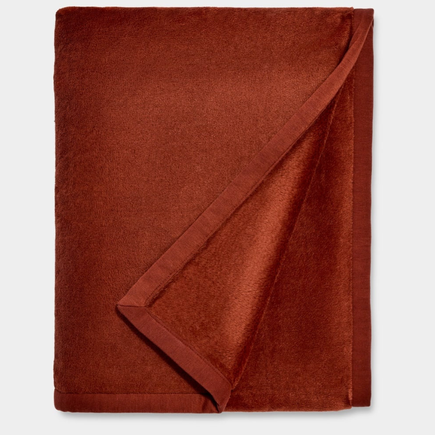 UGG Cherrywood Duffield II Throw Blanket ultra-soft double-sided plush fleece blanket, available at Be Charmed.