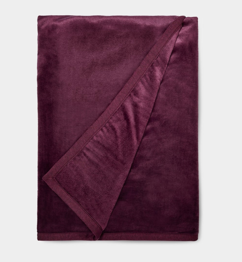 UGG Port Heather Duffield II Throw Blanket ultra-soft double-sided plush fleece blanket, available at Be Charmed.