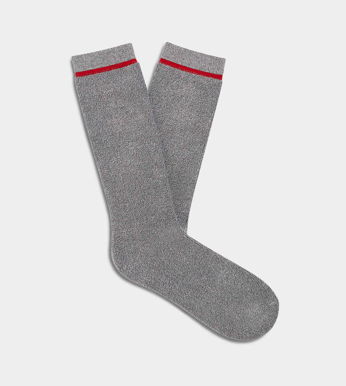 UGG Marled Grey Men’s Kyro Cozy Crew Socks – soft and plush men’s crew socks for lounging or layering. Available at Be Charmed.