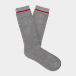 UGG Marled Grey Men’s Kyro Cozy Crew Socks – soft and plush men’s crew socks for lounging or layering. Available at Be Charmed.