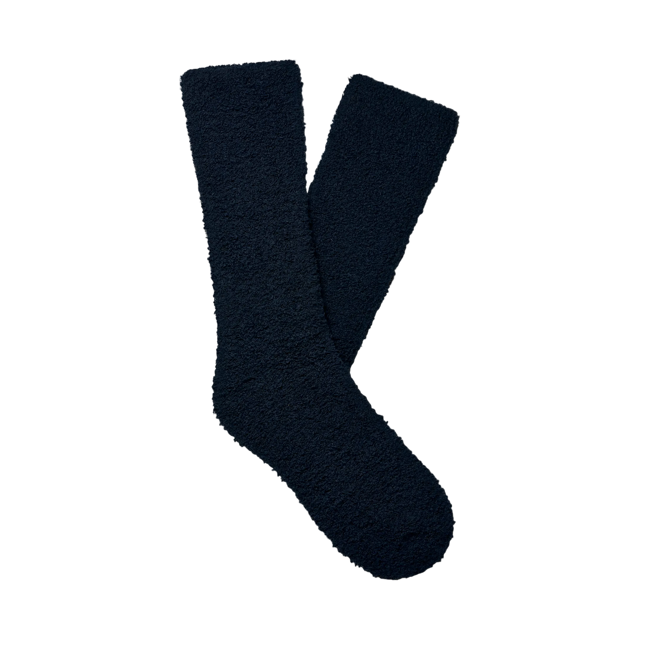 Pair of dark blue socks on a white background. Available at Be Charmed