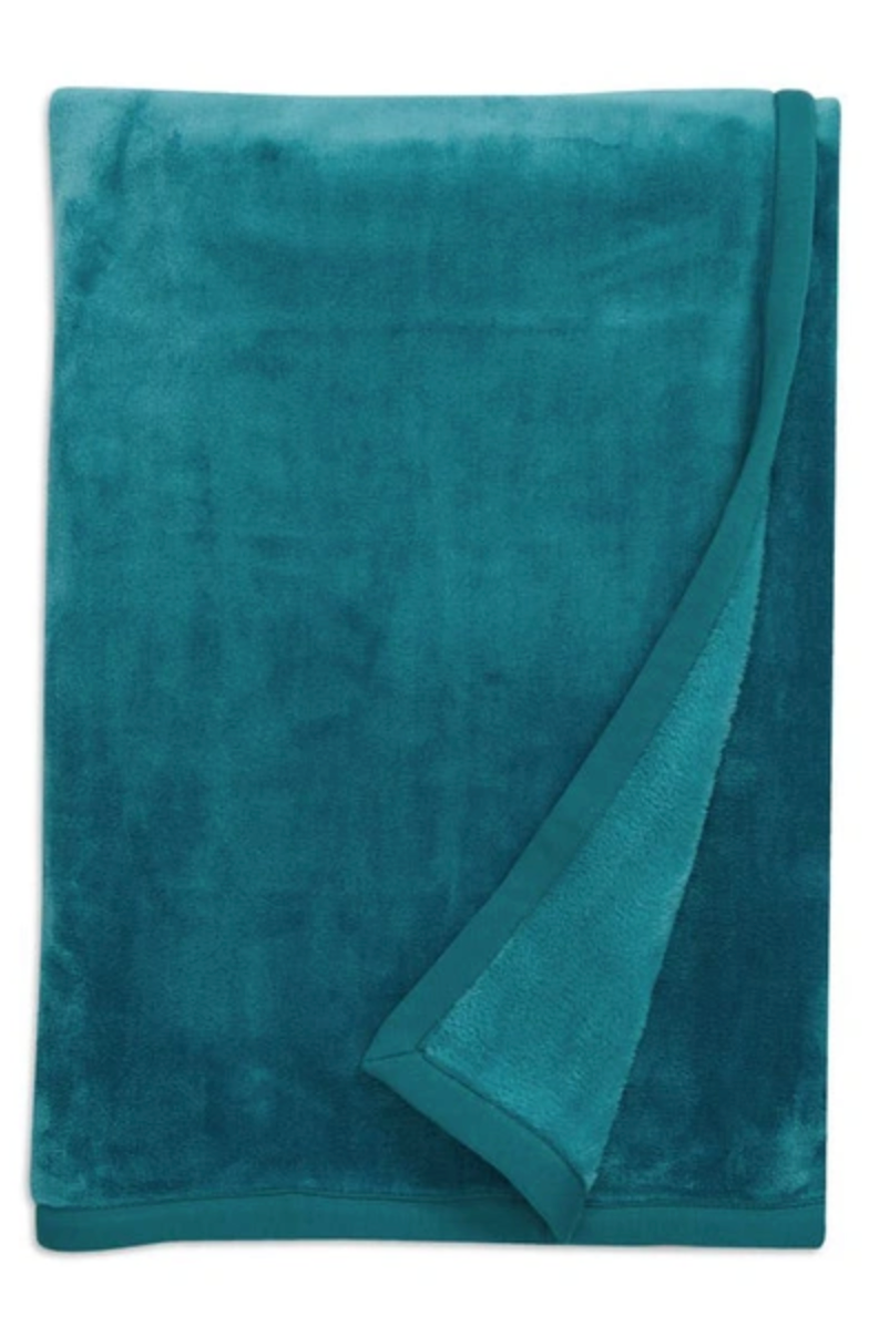 UGG Rio Duffield II Throw Blanket ultra-soft double-sided plush fleece blanket, available at Be Charmed.
