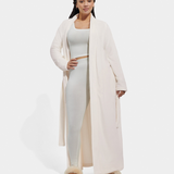 UGG Marlow premium long fleece robe in Nimbus with on-seam side pockets, available at Be Charmed.