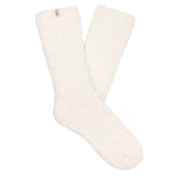Pair of white socks on a white background. Available at Be Charmed