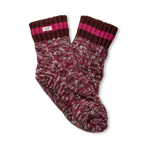 Pair of wild grape patterned socks with UGG logo on a white background. Available at Be Charmed. 