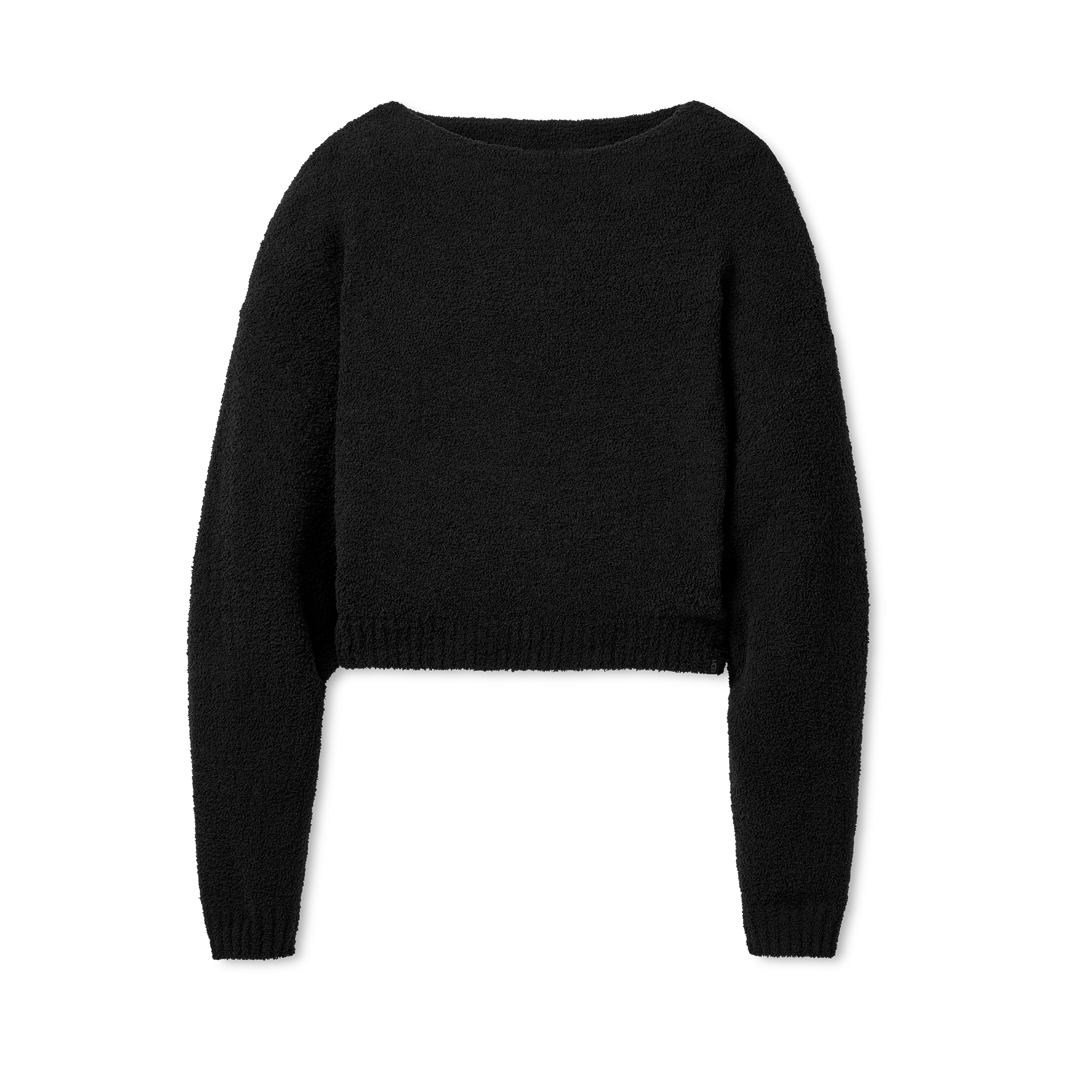 Black UGG sweater on a white background. Available at Be Charmed. 