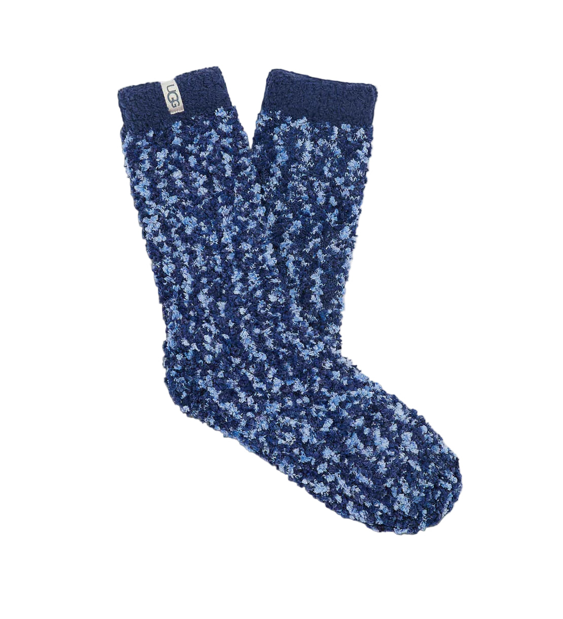 UGG Women’s Navy Cozy Chenille Socks – ultra-soft and warm women’s socks for lounging or gifting. Available at Be Charmed. 