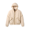 Cream and Beige UGG fleece jacket with hood on a white background. Available at Be Charmed