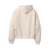 Beige UGG Nimbus hoodie on a white background. Available at Be Charmed. 