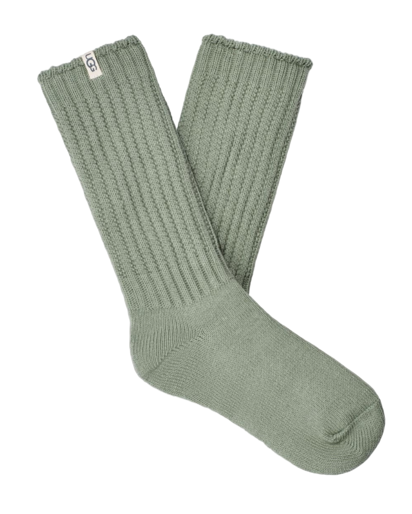 UGG Women’s Tyla Rosemary Slouchy Crew Socks – soft, cozy socks with relaxed slouchy style. Available at Be Charmed.