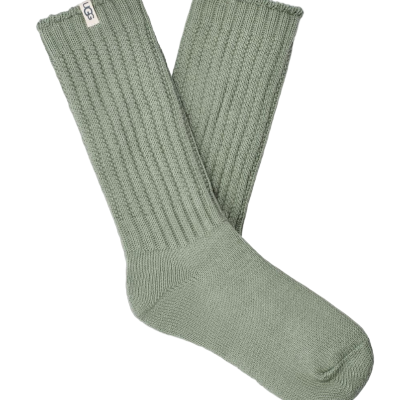 UGG Women’s Tyla Rosemary Slouchy Crew Socks – soft, cozy socks with relaxed slouchy style. Available at Be Charmed.