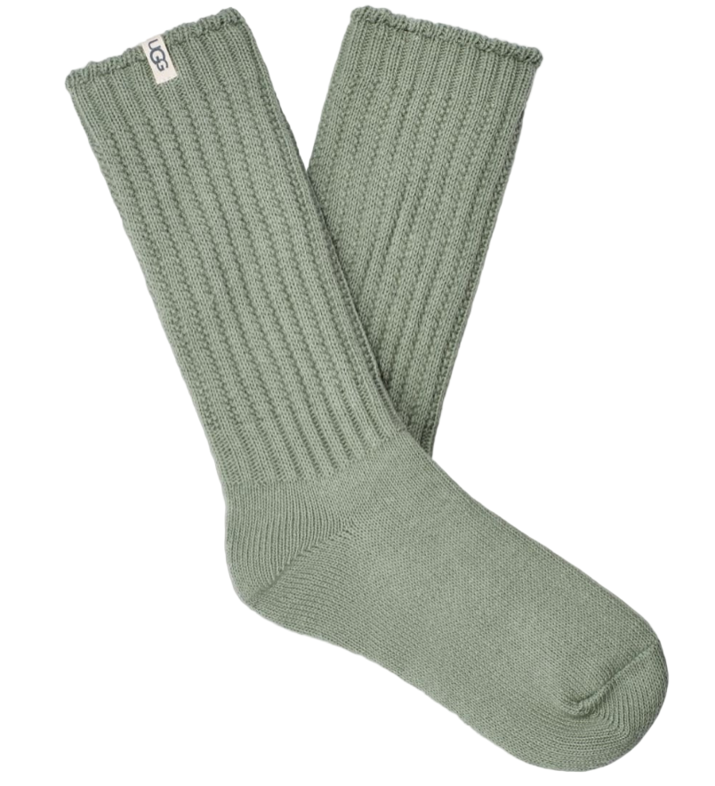 UGG Women’s Tyla Rosemary Slouchy Crew Socks – soft, cozy socks with relaxed slouchy style. Available at Be Charmed.