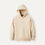 Sand Heather UGG hoodie on a white background. Available at Be Charmed. 