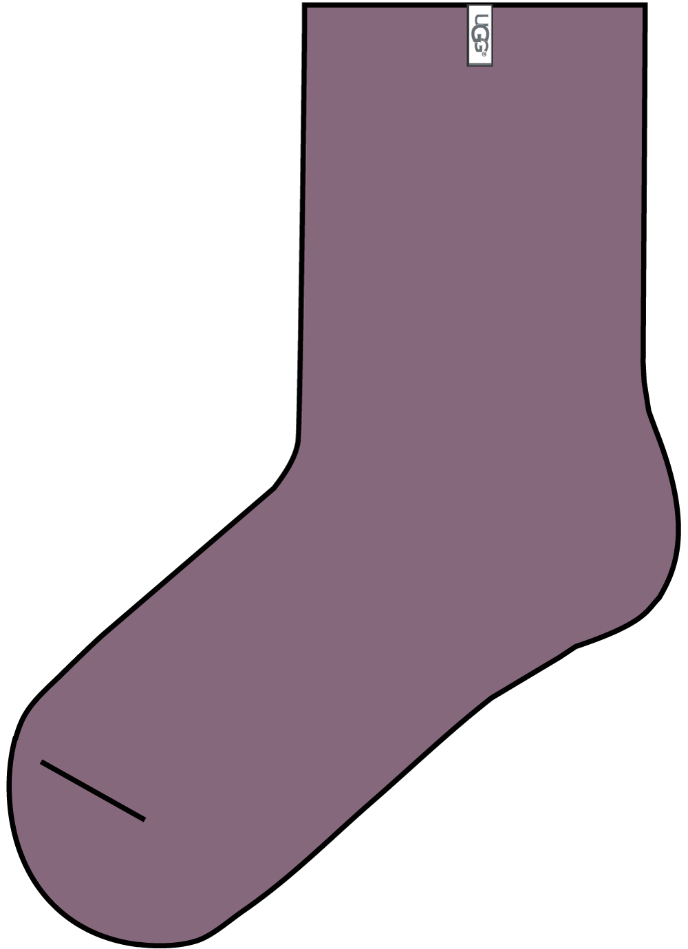 UGG Women's Geode Leda Cozy Quarter Sock in a soft knit fabrication with a logo cuff, available at Be Charmed.