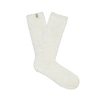 UGG White Leda Cozy Sock – ultra-soft women’s socks perfect for lounging, layering, or gifting. Available at Be Charmed.