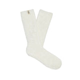 UGG White Leda Cozy Sock – ultra-soft women’s socks perfect for lounging, layering, or gifting. Available at Be Charmed.