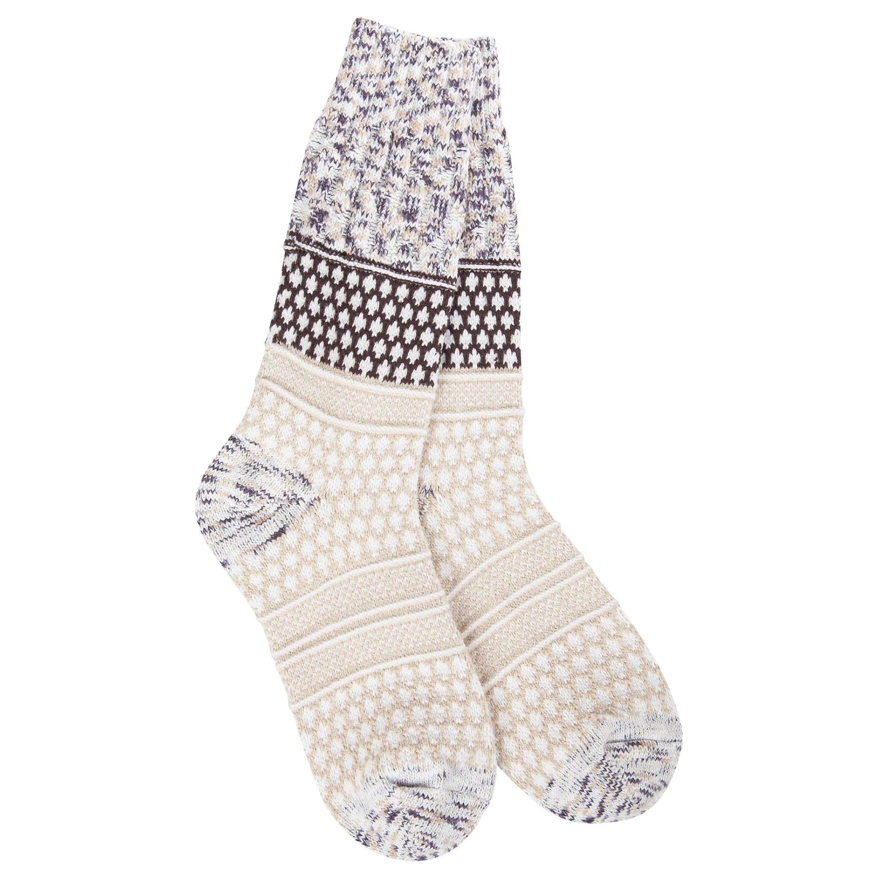 World's Softest Socks Cookie Dough Gallery Textured Crew