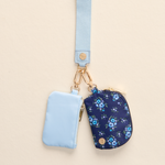 The Darling Effect Dynamic Duo Pouch Wristlet Endless Daydream Navy