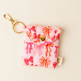 The Darling Effect Puffy Earbud Case Keychain Blushing Bows