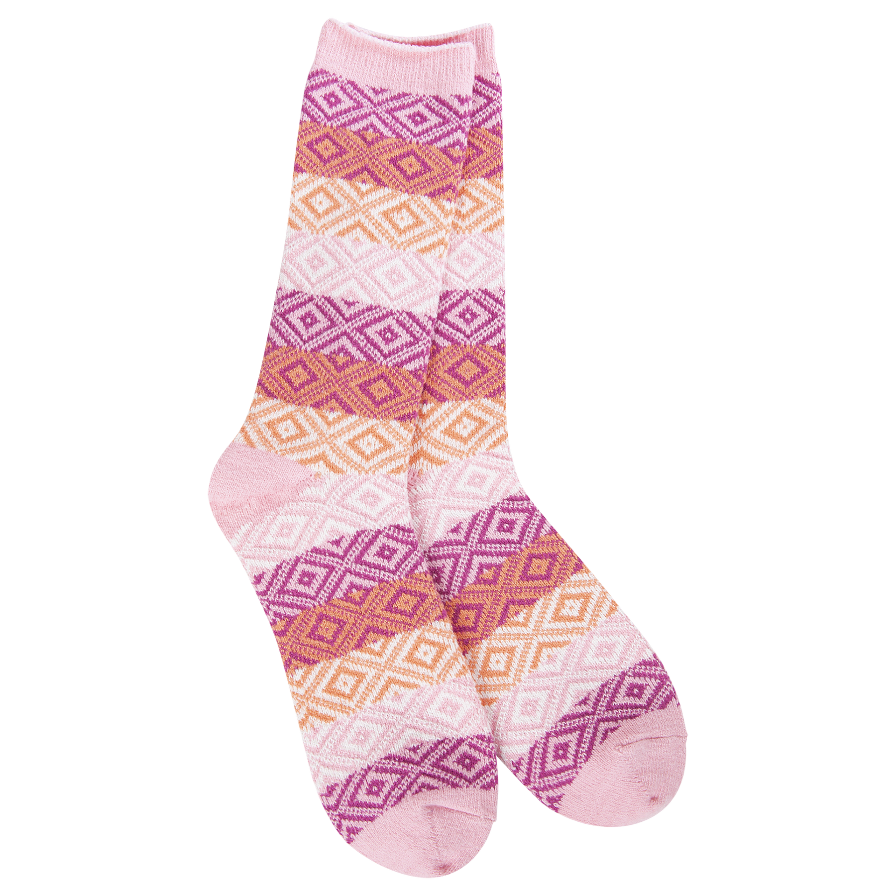 World's Softest Socks Pink Gem Crew