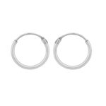 Sterling Silver .40" Hoop Earrings available at Be Charmed