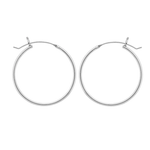 Sterling Silver .83" Hoop Earrings available at Be Charmed