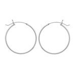 Wheeler Sterling Silver 1.15" Hoop Earring