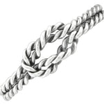 Wheeler Rope Knot Sterling Silver Ring 
