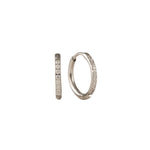 Lover's Tempo Silver Evie 15mm gold hoop earrings with sleek finish, available at Be Charmed.