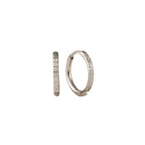 Lover's Tempo Silver Evie 15mm gold hoop earrings with sleek finish, available at Be Charmed.