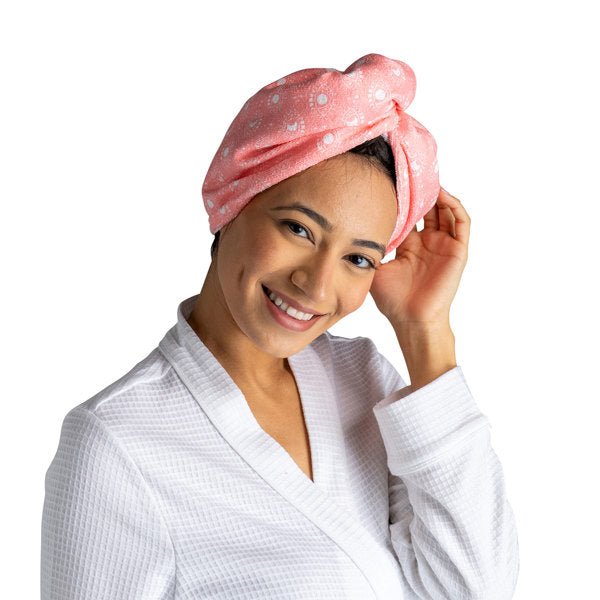 Lemon Lavender Plot Twist Turbo Towel – ultra-absorbent quick-dry towel in assorted colors. Available at Be Charmed.