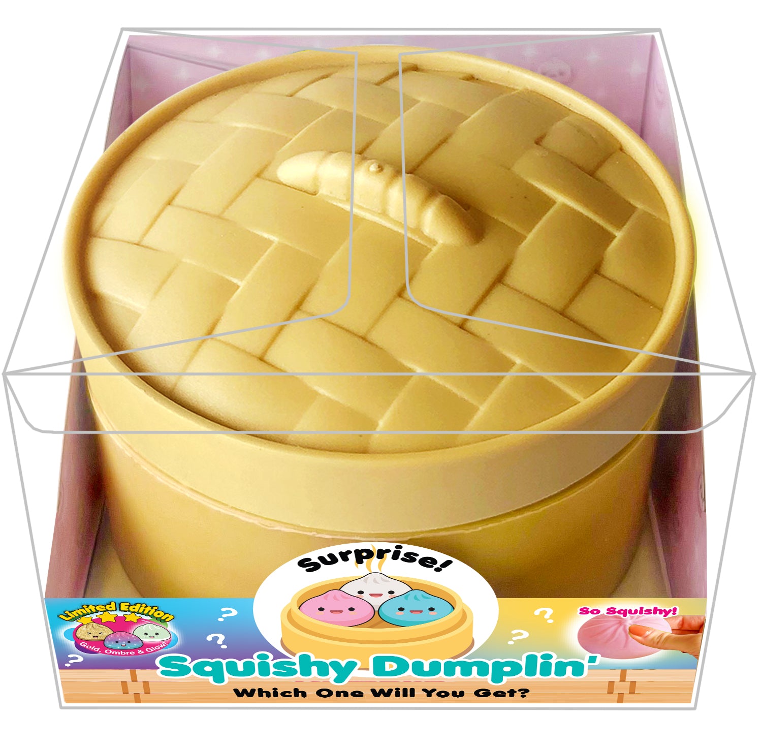 Zorbitz Surprise Squishy Dumplin slow-rise stress relief squeeze toy, available at Be Charmed.