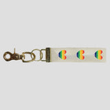 Rustic Marlin - Keychain - Rainbow Hearts